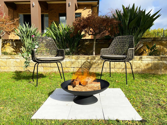 78cm Black Lassen Cast Iron Fire Pit