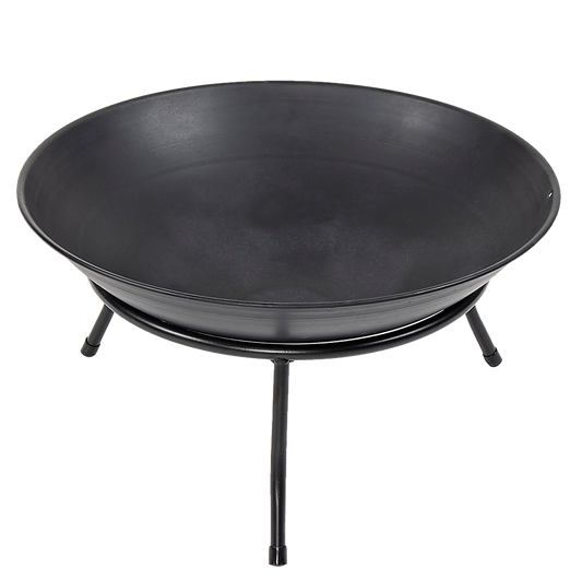 Iron Fire Bowl Traditional Log Fire Pit Outdoor Heating