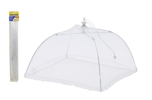 15" MESH FOOD COVER Kitchen BBQ Collapsible Lace Net Insect Fly Protection