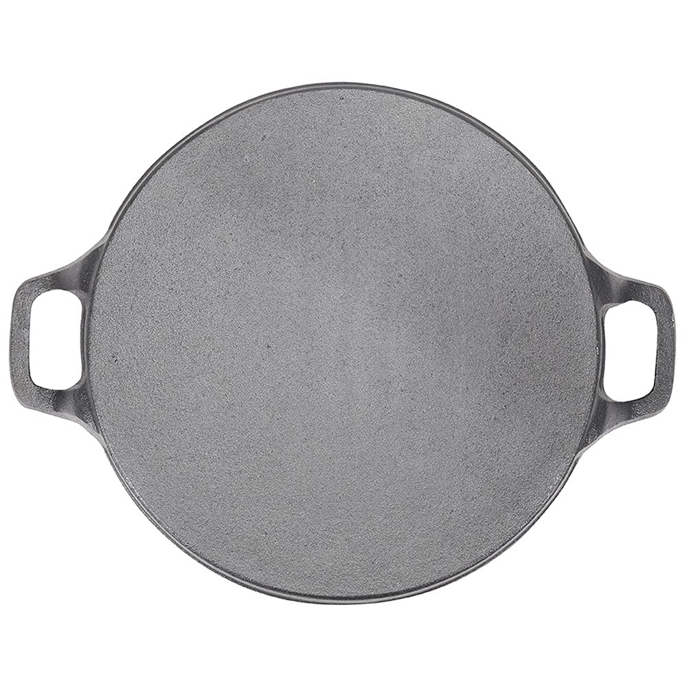 30cm Round Cast Iron Griddle Plate, BBQ Pan Cooking Griddle Grill